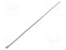 Cable tie; L: 260mm; W: 4.6mm; stainless steel; 445N; Colour: steel