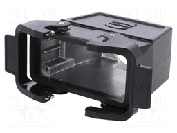 Enclosure: for HDC connectors; Han; size 16B; for cable; straight