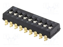 Switch: DIP-SWITCH; Poles number: 9; ON-OFF; 0.025A/24VDC; Pos: 2