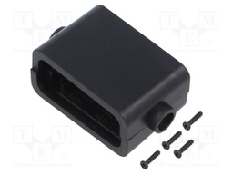 Enclosure: multipurpose; X: 24mm; Y: 55mm; Z: 32mm; ABS; black