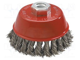 Cup brush; 65mm; steel,acid resistant steel,stainless steel