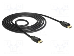 Cable; DisplayPort plug,both sides; DisplayPort 1.2; 1.5m; black