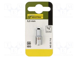 Wrench; hex socket,socket spanner; HEX 5,5mm; 1/4"