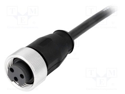 Plug; 7/8"; 1.5m; female; PIN: 3; straight; with lead; TPU