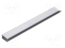 Profiles for LED modules; edge; natural; L: 1m; aluminium