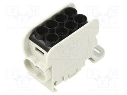 Splice terminal: distribution block; for DIN rail mounting