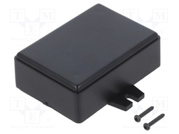Enclosure: multipurpose; X: 48.5mm; Y: 68mm; Z: 25mm; ABS; black