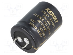 Capacitor: electrolytic; 330uF; 350VDC; ESR: 411mΩ; SNAP-IN; ±20%