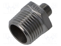 Male-male,reductive; max.10.5bar; 1.4408 stainless steel; G316