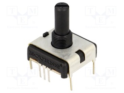 Potentiometer: shaft; single turn; 100kΩ; ±20%; 0.75W; linear; THT