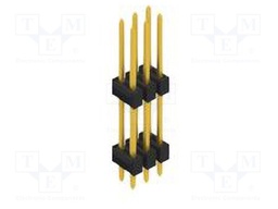 Connector: pin strips; pin header; male; PIN: 6; 2.54mm; THT; 2x3