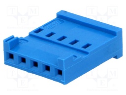 Plug; wire-board; female; HE14; 2.54mm; PIN: 5; w/o contacts