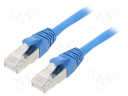 Patch cord; ETHERLINE® Cat.6a,S/FTP; 6a; stranded; Cu; LSZH; blue