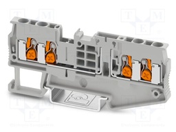 Splice terminal: rail; 20A; 500V; PA; L: 35.3mm; 0.5÷4mm2; ways: 1