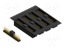Connector: pin strips; pin header; male; PIN: 34; 2.54mm; SMT; 2x17