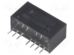Converter: DC/DC; 1W; Uin: 9÷18V; Uout: 12VDC; Uout2: -12VDC; SIP8