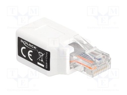 Adapter; RJ50 socket,RJ50 plug; Connector colour: white