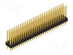 Connector: pin strips; pin header; male; PIN: 62; 1.27mm; THT; 2x31