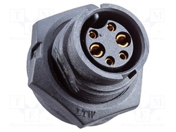 Socket; Connector: circular; size B; female; PIN: 3; bayonet; 10A
