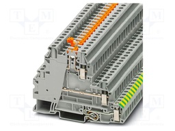 Splice terminal: rail; UT; PA; L: 60.1mm; terminals: 5; W: 6.2mm