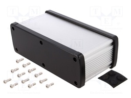 Enclosure: multipurpose; X: 177.6mm; Y: 89mm; Z: 61.1mm; aluminium