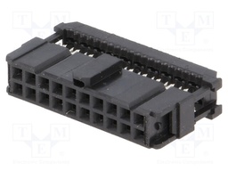 Plug; IDC; female; PIN: 20; IDC; for ribbon cable; 1.27mm