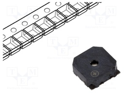 Sound transducer: elektromagnetic alarm; SMD; 2731Hz; 80mA; 15Ω