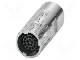 Connector: M17; plug; M17 PRO; PIN: 17; 60V; 3.6A; IP67; crimped