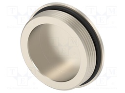 Stopper; brass; IP68; Entrelec; Gland: M40; 9mm; Thread: metric