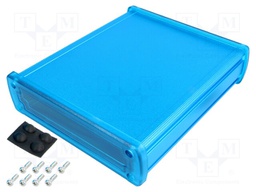 Enclosure: multipurpose; X: 146.6mm; Y: 169mm; Z: 41.6mm; blue