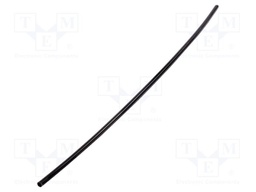 Heat shrink sleeve; glued; 3: 1; 12mm; L: 1m; black; Temp: -25÷125°C