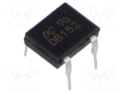 Bridge rectifier: single-phase; 100V; If: 1.5A; Ifsm: 50A; DB-1; THT