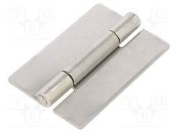 Hinge; Width: 40mm; stainless steel; H: 60mm; V: for welding