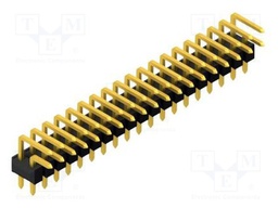 Connector: pin strips; pin header; male; PIN: 38; 2.54mm; THT; 2x19