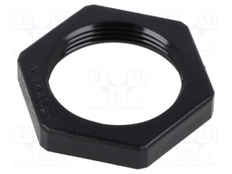 Nut; M32; polyamide; black; Pitch: 1.5