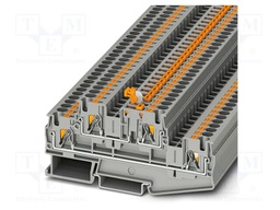 Splice terminal: rail; PTTB; PA; terminals: 4; W: 6.2mm; H: 102.9mm