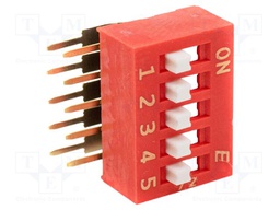 Switch: DIP-SWITCH; OFF-ON; 0.1A/50VDC; Pos: 2; -20÷85°C; THT; KAS