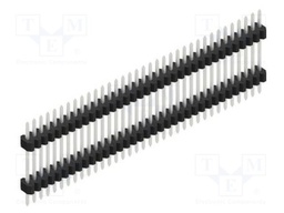 Connector: pin strips; pin header; male; PIN: 35; 1.27mm; THT; 1x35