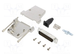 D-Sub HD; PIN: 44; male; shielded,with strain relief; straight