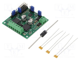 DC-motor driver; MC33887; 10kHz; PWM,RS232,TTL; 2.5A; Channels: 2