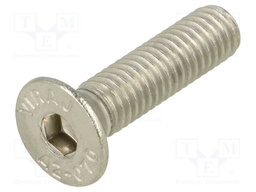 Screw; M6x25; DIN: 7991; Head: countersunk; imbus; HEX 4mm