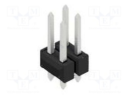 Connector: pin strips; pin header; male; PIN: 4; 2.54mm; THT; 2x2