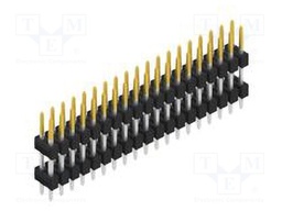 Connector: pin strips; pin header; male; PIN: 38; 2.54mm; THT; 2x19
