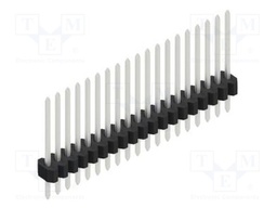 Connector: pin strips; pin header; male; PIN: 19; 1.27mm; THT; 1x19