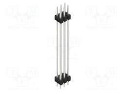 Connector: pin strips; pin header; male; PIN: 6; 2.54mm; THT; 2x3