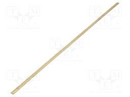 Earthing strip; copper; W: 15mm; L: 1000mm; for enclosures; D: 3mm