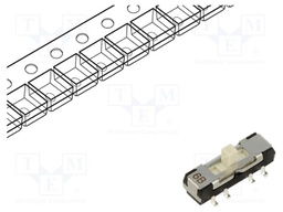 Slide Switch, DP3T, Surface Mount, CL-SB Series, 200 mA