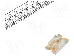 LED; SMD; 0805; green; 5÷12mcd; 2x1.25x0.4mm; 140°; 2.2÷2.5V; 20mA