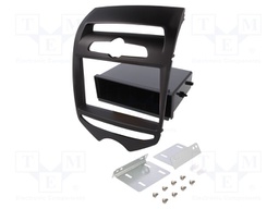 Radio mounting frame; Hyundai; 2 DIN; matt black
