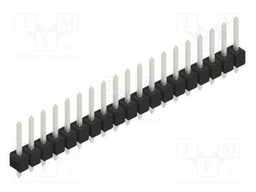 Connector: pin strips; pin header; male; PIN: 19; 2.54mm; THT; 1x19